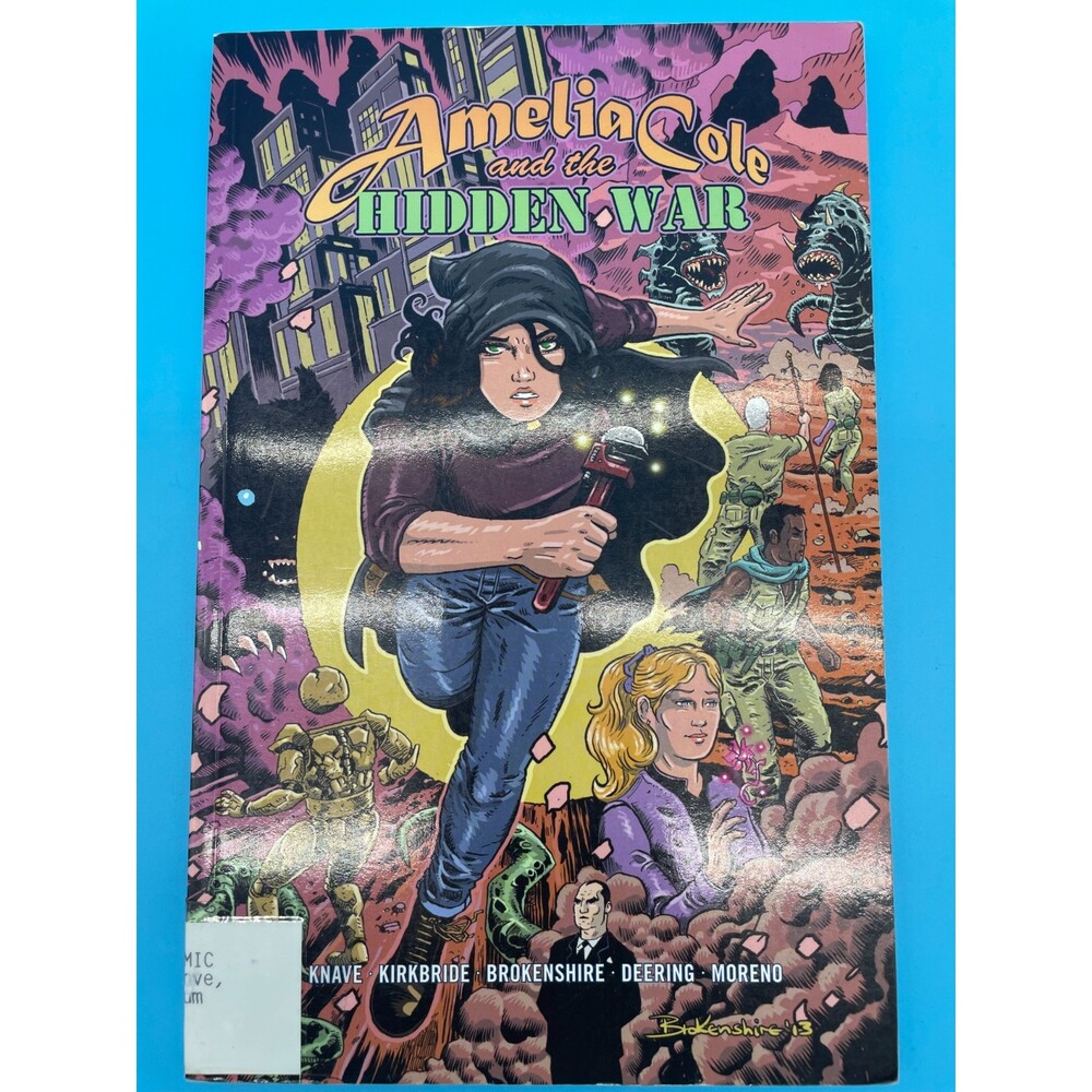 Amelia Cole and the Hidden War COMIC by Adam P. Knave  Ex-lib copy   FREE SHIP